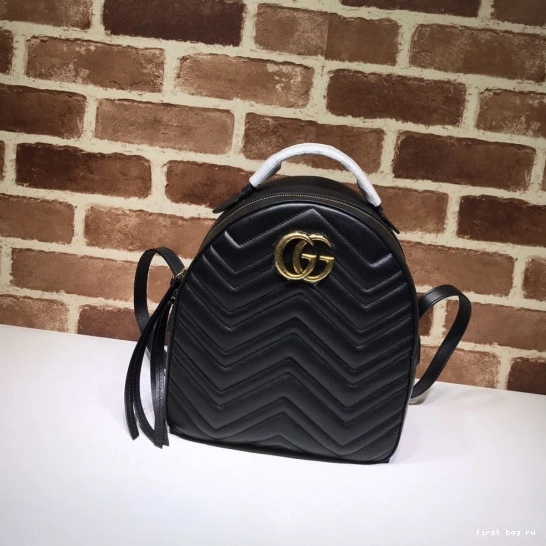 First bag ru Gucci Marmont Backpack GG 0803